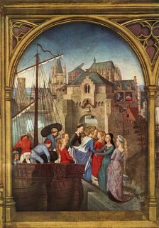 Arrival in Cologne 1489. Creator: Hans Memling