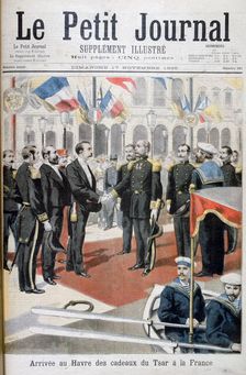 Arrival in Le Havre of the gifts of the Tsar in France, 1895. Creator: F Meaulle