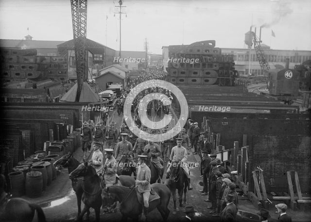 Arrival launch party, between c1915 and c1920. Creator: Bain News Service.