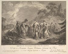 Arrival of Telemachus at the Island of Calypso. Creators: Antoine Jean Duclos, Jean-Baptiste Patas