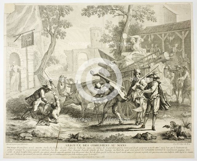Arrival of the Comedians, n.d. Creator: Jean-Baptiste Oudry.