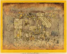 Arrival of the Air Steamer, 1921. Creator: Paul Klee