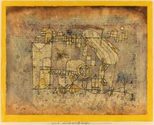 Arrival of the Air Steamer, 1921. Creator: Paul Klee