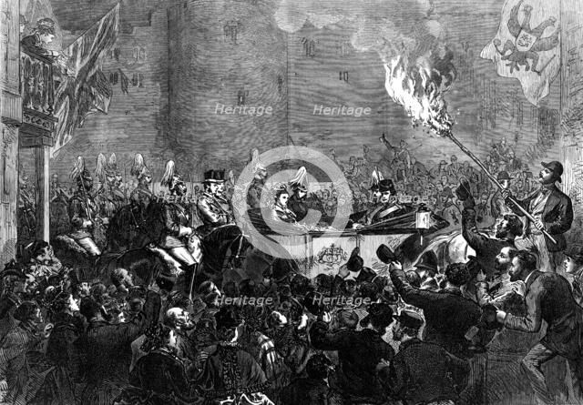Arrival of the Emperor of Russia at Windsor, 1874. Creator: Unknown.
