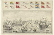 Arrival of the Earl of Leicester at Flushing, 1585, (1879). Creator: Pieter van Looy