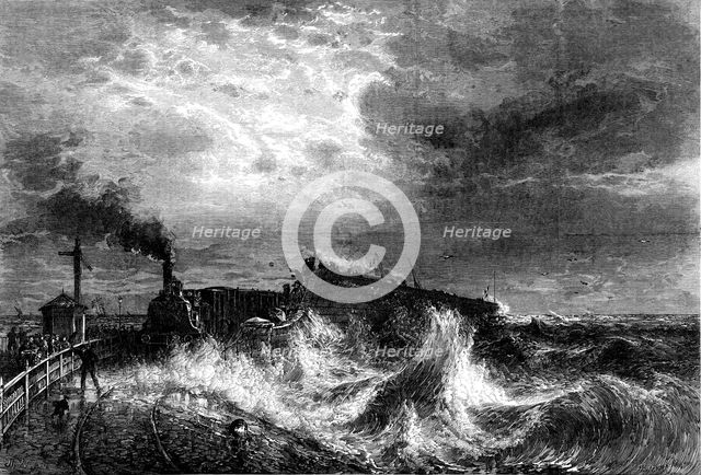 "Arrival of the French Mail-Boat at Dover", by T. Weber, 1871. Creator: Paterson.