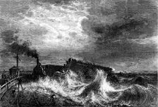 "Arrival of the French Mail-Boat at Dover", by T. Weber, 1871. Creator: Paterson