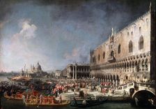 Arrival of the French Ambassador in Venice 1725-1726. Artist: Canaletto