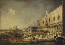 Arrival of the French Ambassador in Venice, 1727. Creator: Canaletto