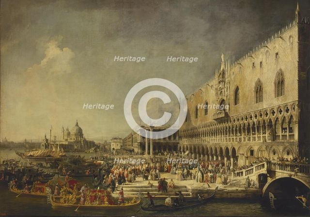 Arrival of the French Ambassador in Venice, 1727. Creator: Canaletto.
