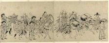 Arrival of the Korean Embassy in Edo, c. 1709. Creator: Torii Kiyonobu I