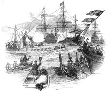 Arrival of the King of the French, at Portsmouth, on Tuesday last, October 1844. Creator: Ebenezer Landells
