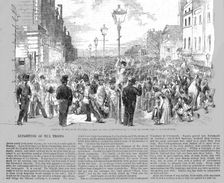 Arrival of the Scots Fusilier Guards at the South-Western Railway 1854 Creator: Unknown