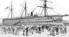'Arrival of the Seventeenth Lancers from India; The Regiment Disembarking from H.M. Troopship "Sera Creator: Unknown