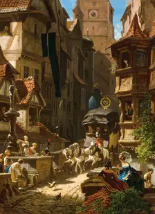Arrival of the Stagecoach, ca 1859