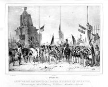 Arrival of the Patriots of Rouen, Elbeut and Le Havre Paris, 30th July 1830