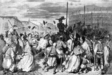 Arrival of the Picadors; An Autumn Tour in Andalusia 1875. Creator: Gustave Doré