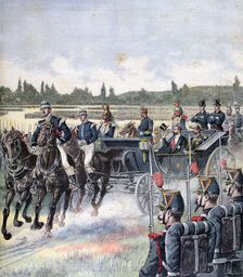 Arrival of the president of the republic, military review, 14th July 1891. Artist: Henri Meyer