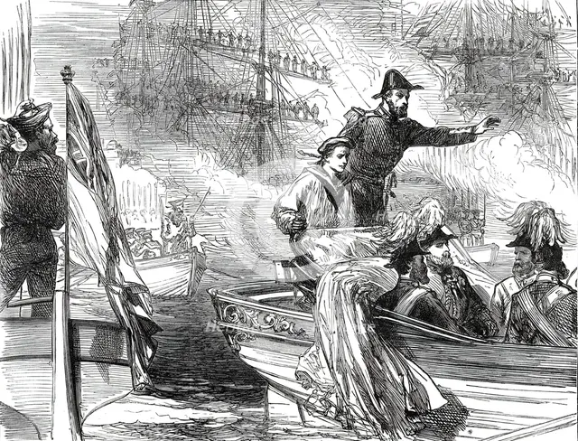 Arrival of the Prince of Wales at Malta, 1876. Creator: Unknown.