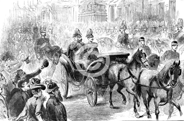 Arrival of the Prince of Wales in Berlin, 1890. Creator: Unknown.