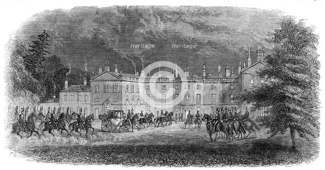 Arrival of the Prince at Clumber, 1861. Creator: Unknown.