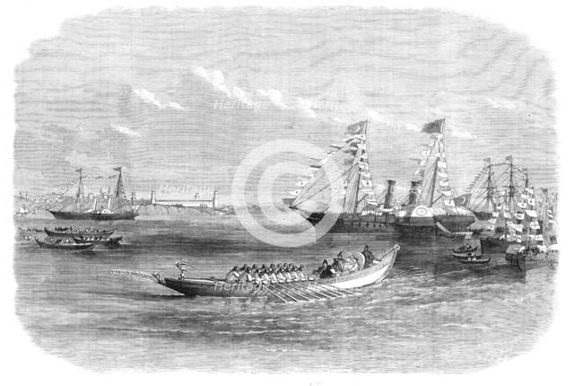 Arrival of the Prince and Princess of Wales at Constantinople, 1869. Creator: Unknown.