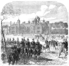 Arrival of the Prince and Princess of Wales at Melford Hall , Suffolk..., 1865. Creator: Unknown