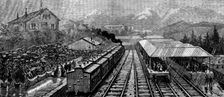 Arrival of the Queen at Lausanne, 1890. Creator: Unknown