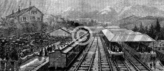 Arrival of the Queen at Lausanne, 1890. Creator: Unknown.