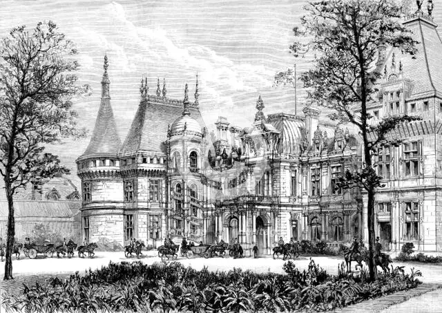 Arrival of the Queen at Waddesdon Manor, 1890. Creator: Unknown.