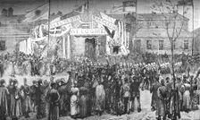 Arrival of the Royal Marines at Chatham c1882-85