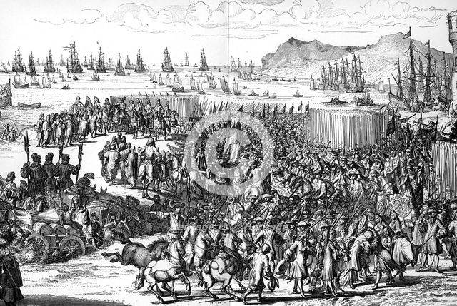 Arrival of William of Orange in England, 5 November 1688, (1903). Artist: Unknown