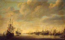 Arrival of William of Orange in Rotterdam, 1642. Creator: Simon de Vlieger