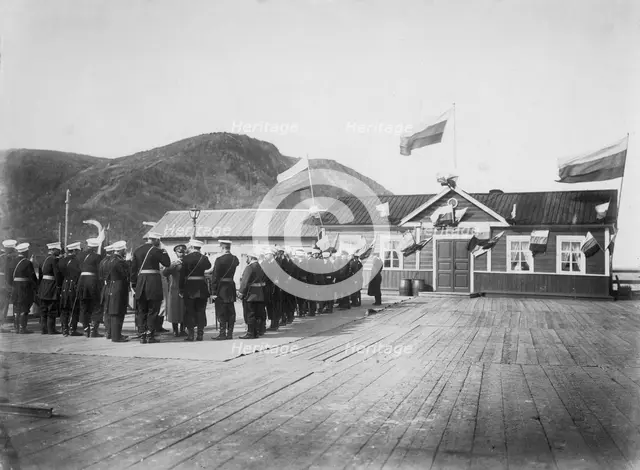 Arrival of a Minister of War in Aleksandrovsk Post in 1903, 1903. Creator: Ivan Nikolaevich Krasnov.