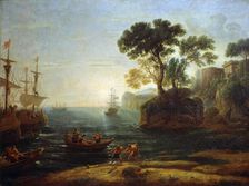 Arrival of Aeneas in Italy. Morning of the Roman Empire c.1620-1680. Artist: Claude Lorrain
