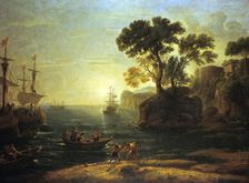 Arrival of Aeneas in Italy, the Dawn of the Roman Empire (c1620-1680?). Artist: Claude Lorrain