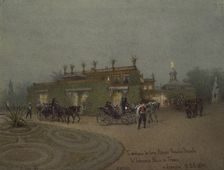 Arrival of Alice, Princess of Hesse, to Livadia on 10 October 1894, 1895. Artist: Zichy, Mihály (1827-1906)