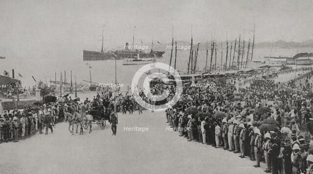Arrival of Captain-General Andrés González Muñoz, San Juan, Puerto Rico, 11 January 1898. Creator: Unknown.