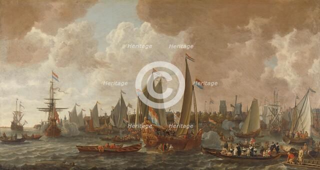 Arrival of Charles II, King of England, in Rotterdam, 24 May 1660, c.1660-c.1665. Creator: Lieve Verschuir.