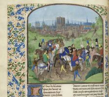 Arrival of Duke Louis II of Anjou in Paris, ca 1470-1475. Creator: Anonymous