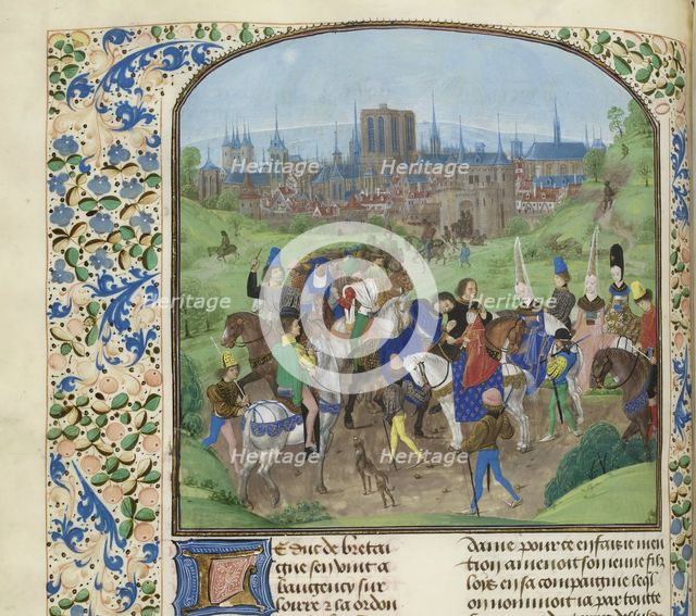 Arrival of Duke Louis II of Anjou in Paris, ca 1470-1475. Creator: Anonymous.