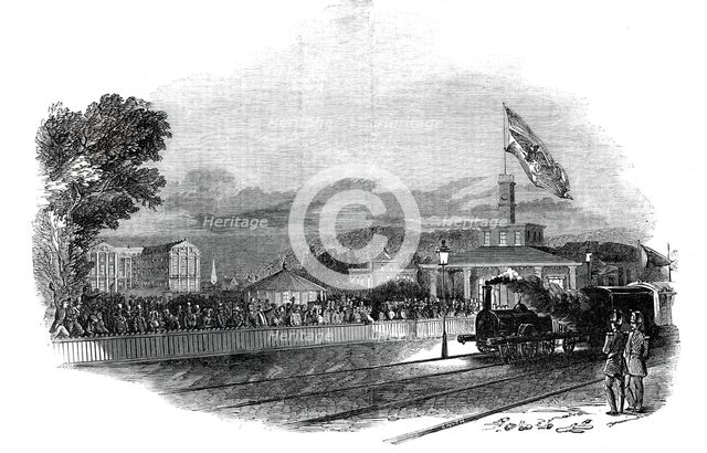 Arrival of Her Majesty at Bruhl, 1845. Creator: Unknown.