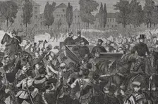 Arrival of King Wilhelm I of Prussia at Versailles, 1870. Creator: Tomás Carlos Capuz