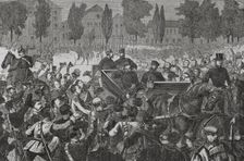 Arrival of King Wilhelm I of Prussia at Versailles, 1870. Creator: Tomás Carlos Capuz