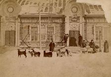 Arrival of mail in Alexandrovsk, 1890. Creator: Unknown