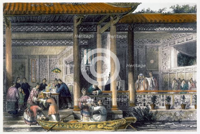 'Arrival of Marriage Presents at the Bridal Residence', 1843. Creator: Unknown.