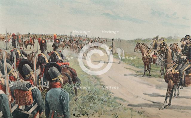 'Arrival of Napoleon Among The Bavarians and Saxons', 1896. Artist: Unknown.