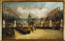 Arrival of Napoleon's ashes on the Esplanade des Invalides, December 15, 1840. Creator: Unknown
