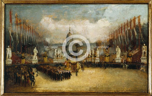 Arrival of Napoleon's ashes on the Esplanade des Invalides, December 15, 1840. Creator: Unknown.