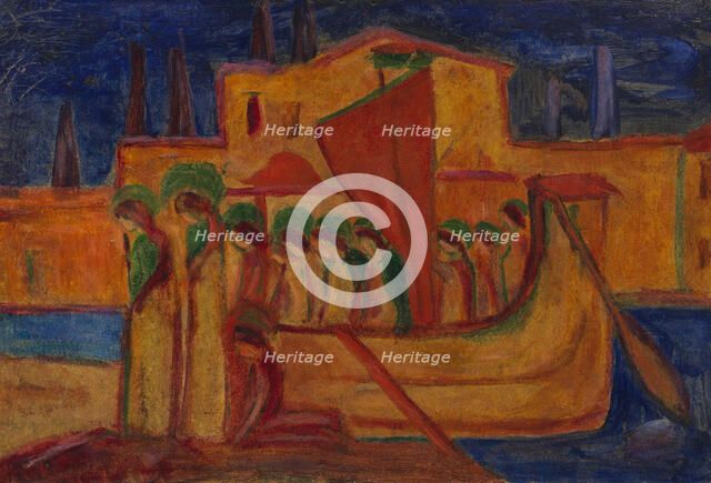 Arrival of Saint Ursula , 1914. Creator: Stenner; Hermann (1891-1914).